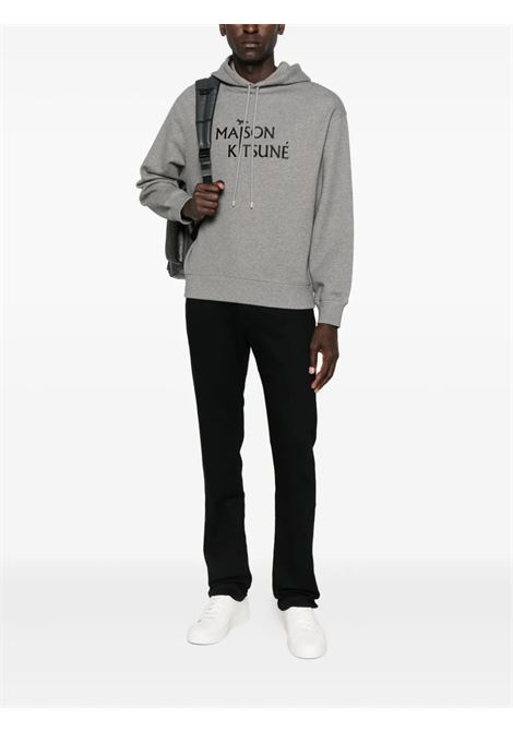 mk pillar comfort hoodie man grey MAISON KITSUNÉ | PM00701KM0341H131